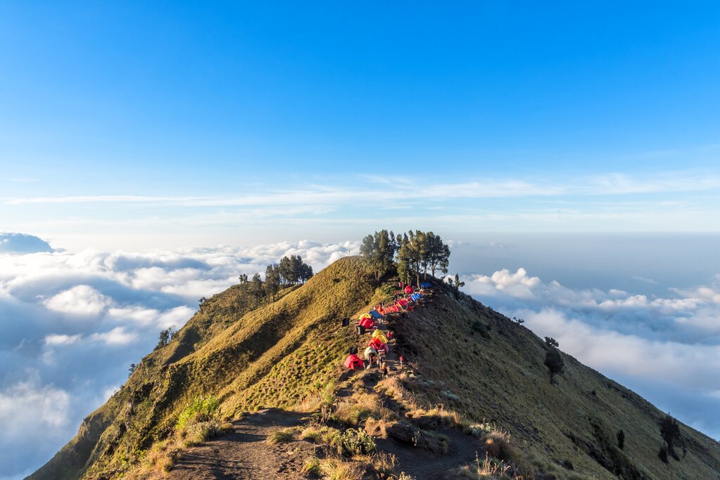 Mount Rinjani crater camp