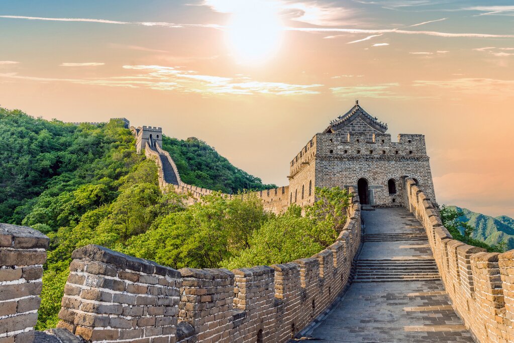 The hilly Mutianyu section dates to the Ming Dynasty