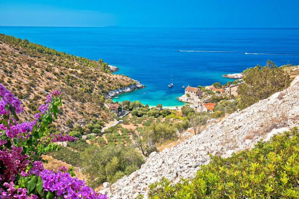 Spend time on Hvar, one of five Dalmatian islands you'll visit