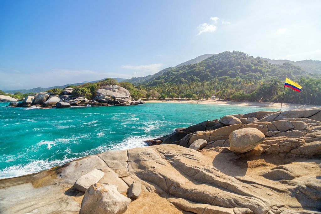A view of Cabo San Juan in Tayrona Park