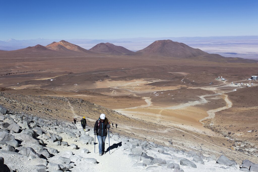 People climbing Mount Toco