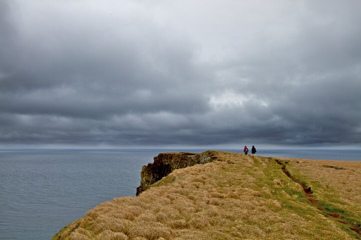 Hike along the cliffs at Hornstrandir