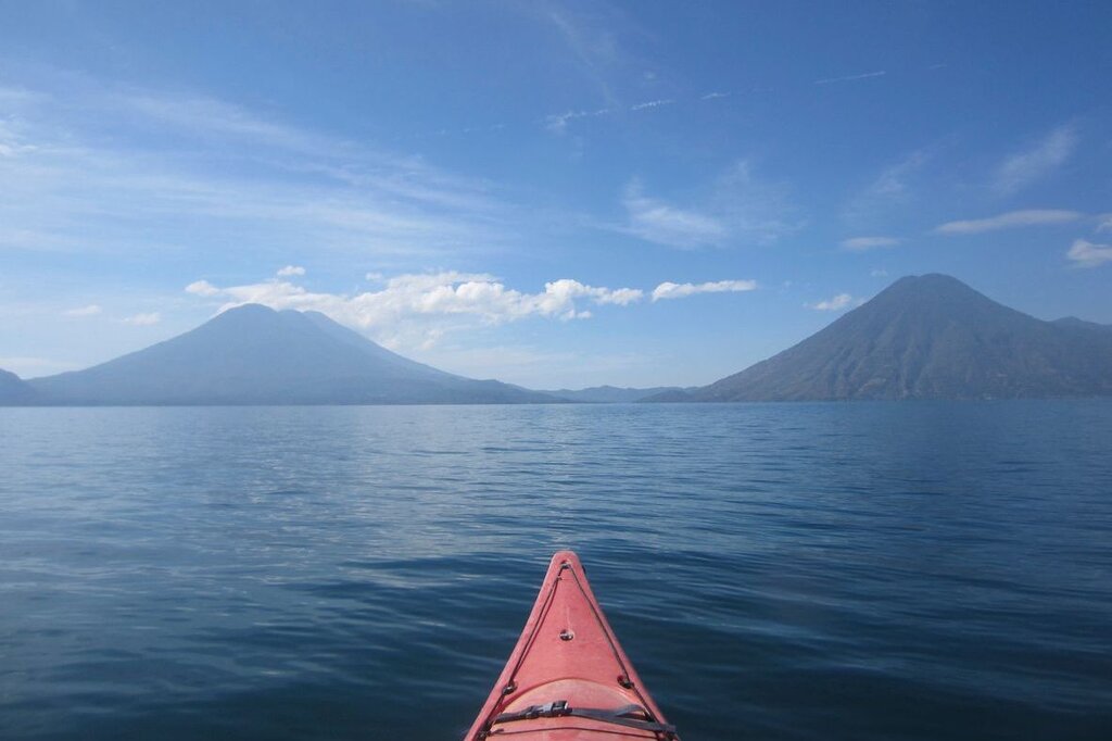 Kayaking on Lake Atitlan