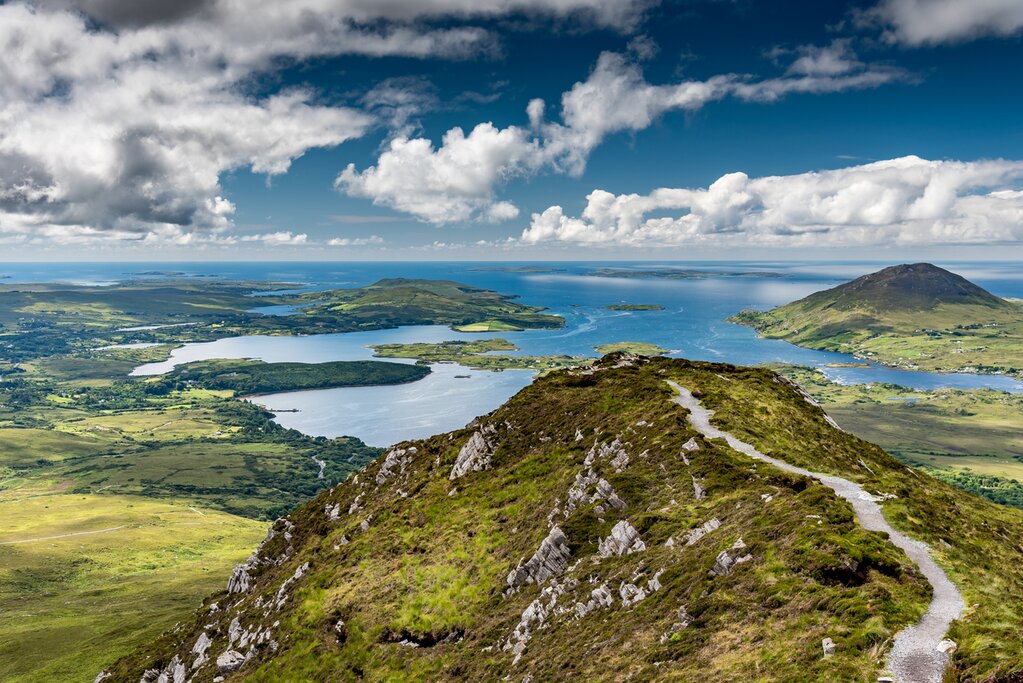 A trail in Connemara National Park