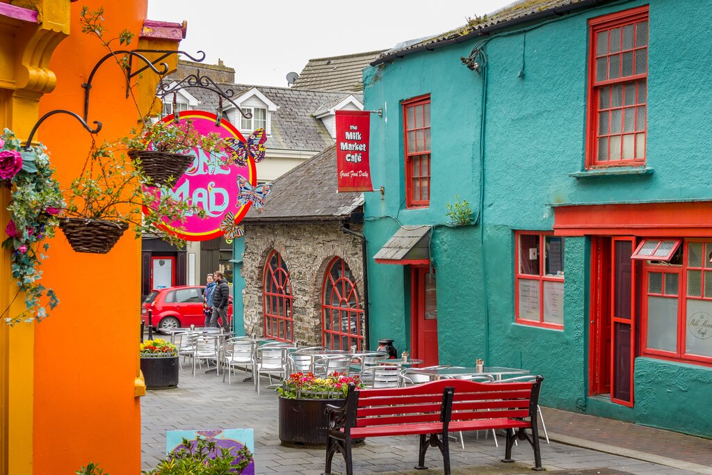 The charming colorful streets of Kinsale