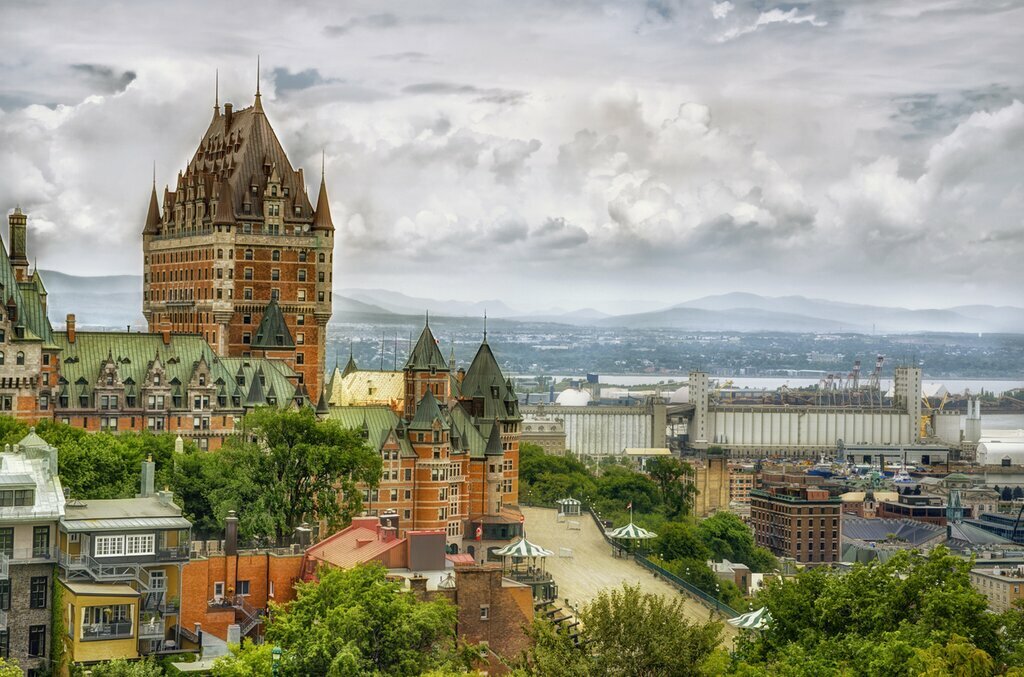 Take in the many spires of Québec City's iconic Château Frontenac