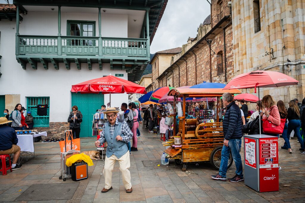 Explore Bogotá's city center on foot
