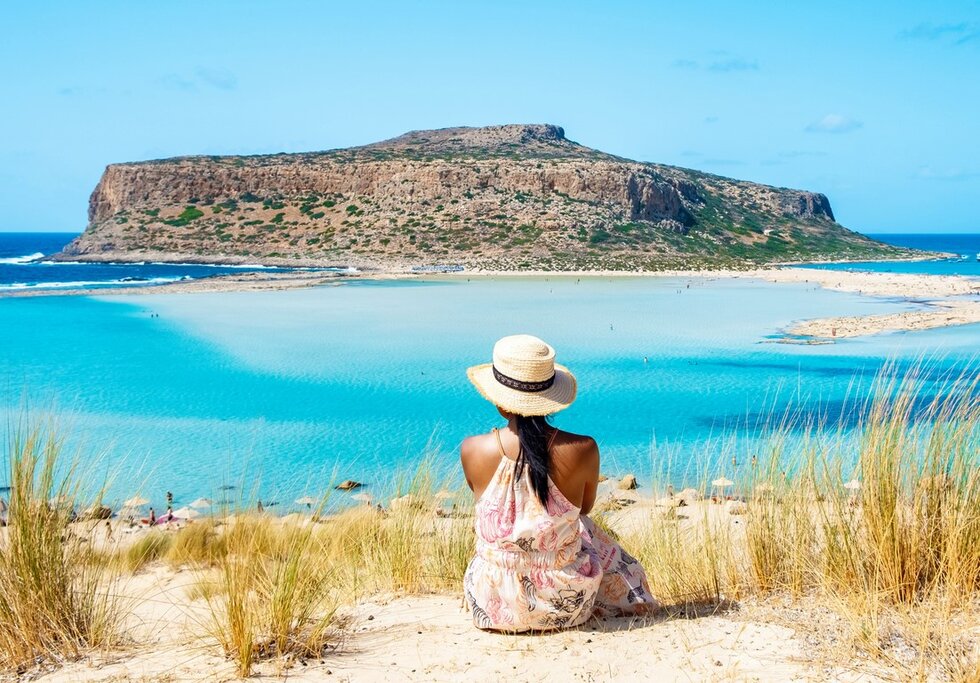 Explore the tranquil waters of Crete's Balos Beach with a private speedboat tour