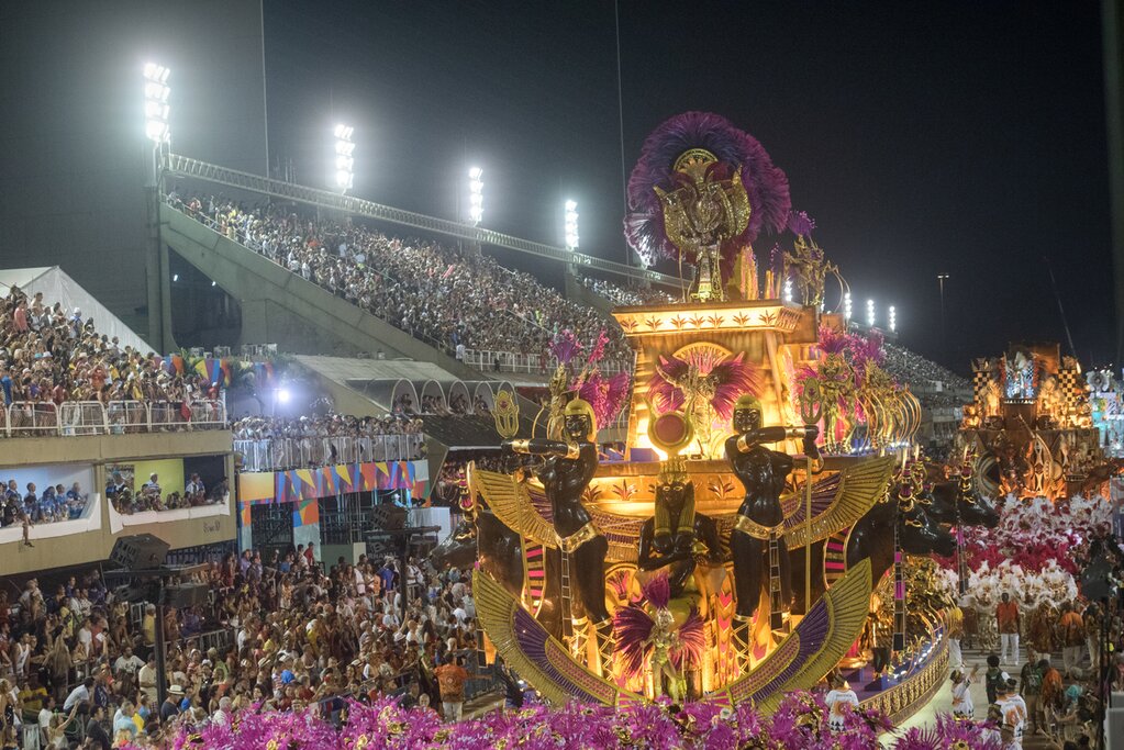 Carnival celebrations at the Sambódromo in Rio
