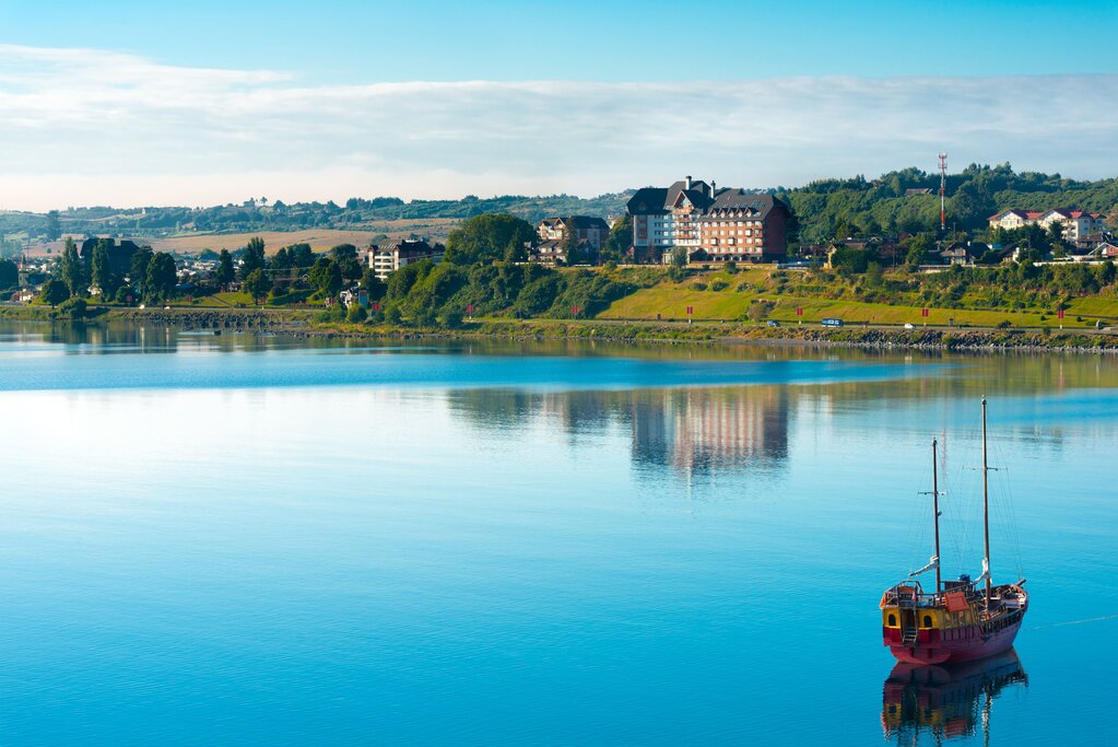 The lakeside area of Puerto Varas