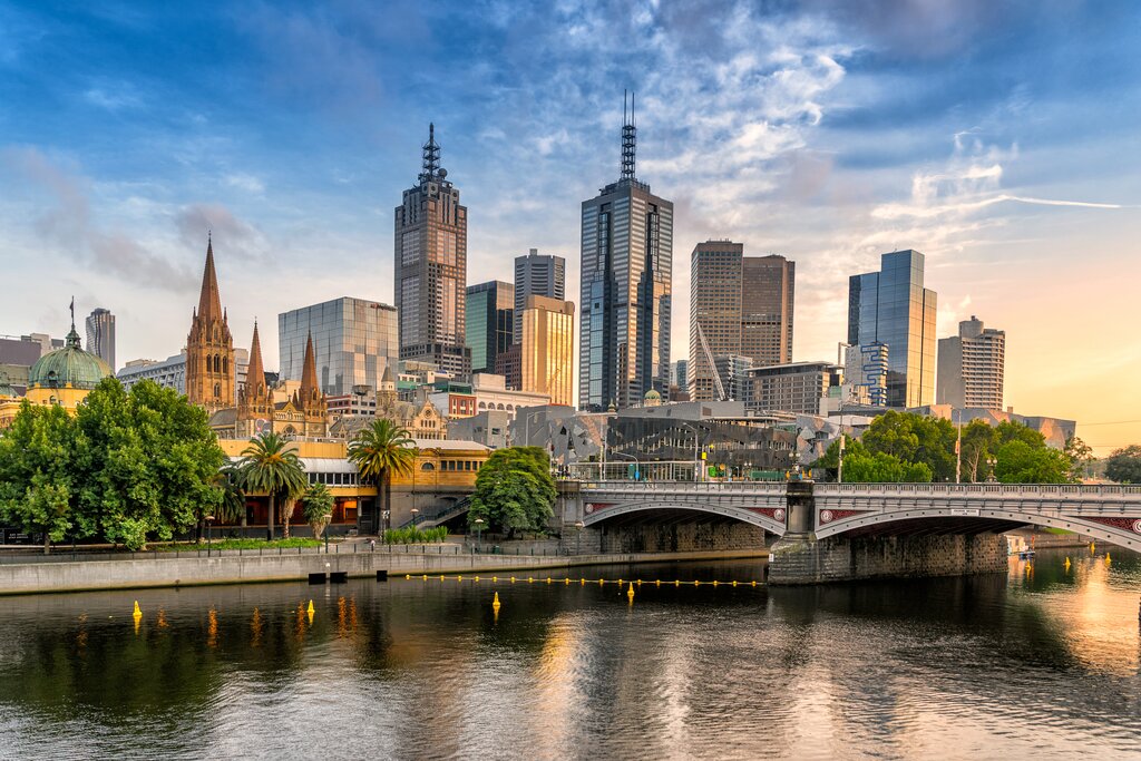 Melbourne's riverfront