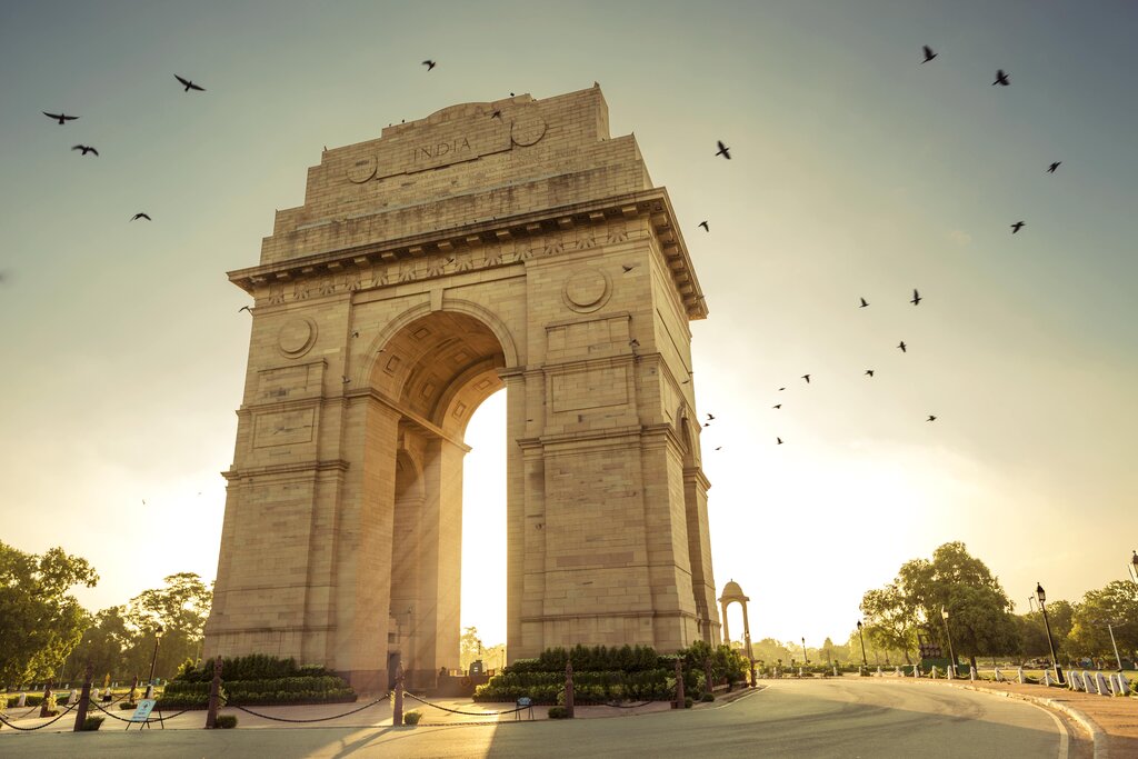 The India Gate in Delhi
