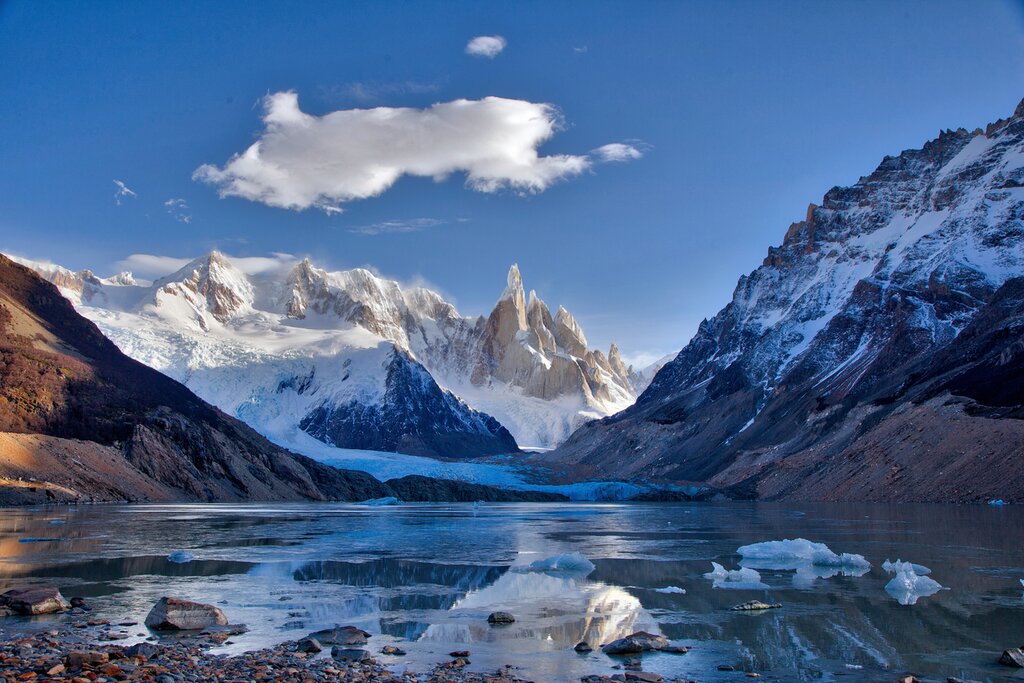 Laguna Torre with Cerro Torre in the background
