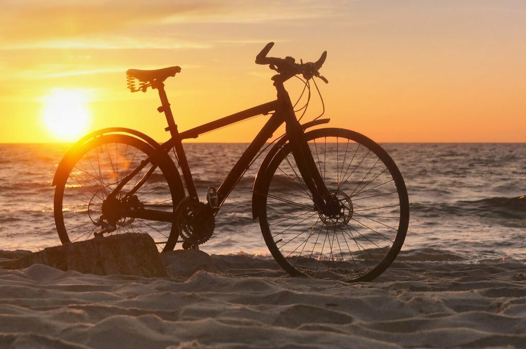 Cycling on the coast in Costa Rica