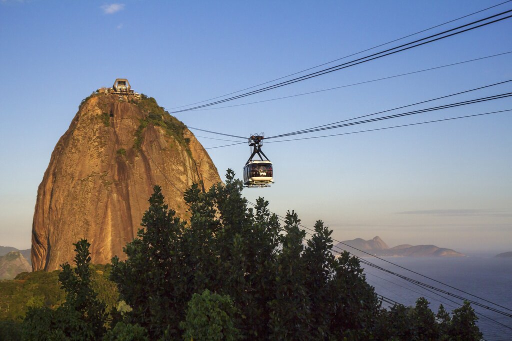 The view from Christ the Redeemer, in Rio de Janeiro