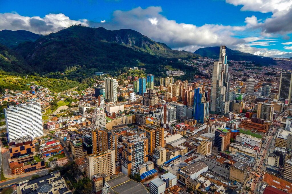 Bogota's streets are packed with color. Photo by: Pedro Szekely