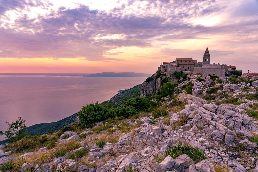 Morning colors above Baska