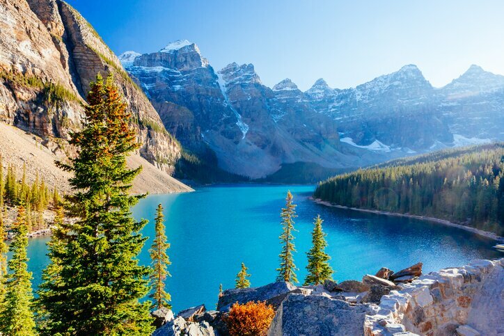 Banff National Park is a UNESCO World Heritage Site filled with hundreds of glaciars