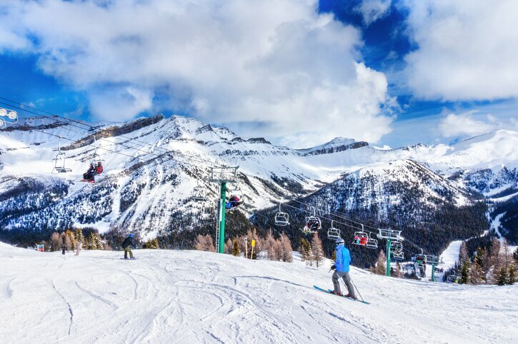 Spend four days skiing at Banff