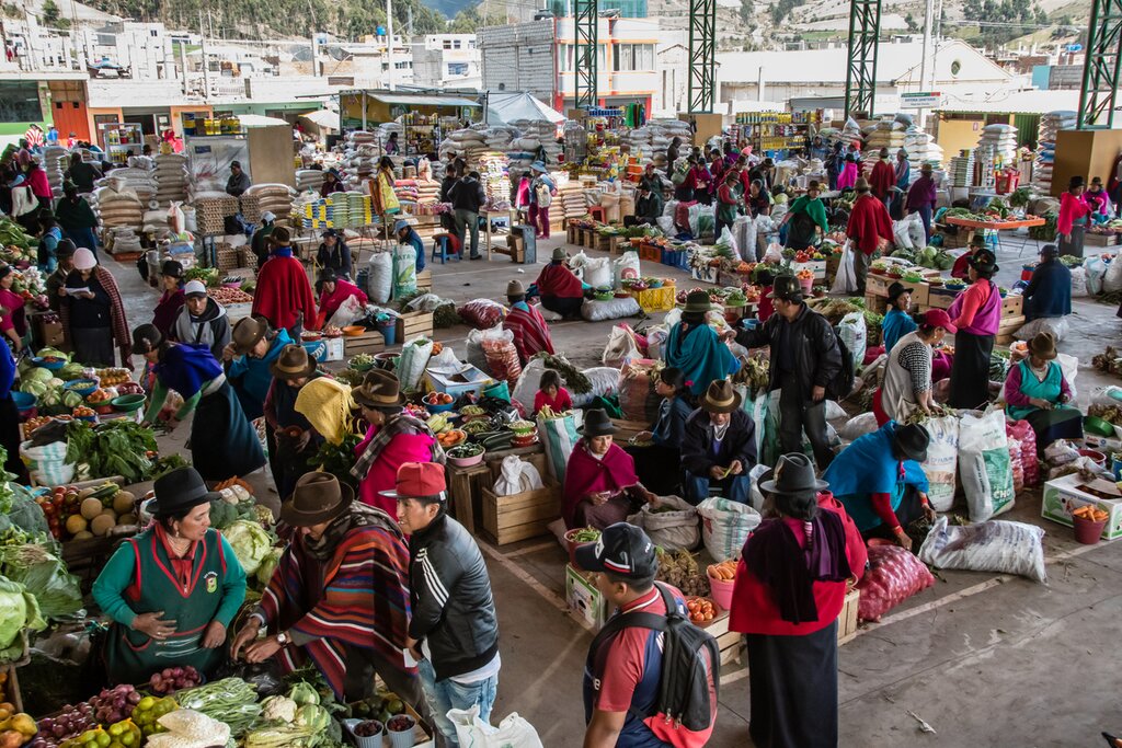 Guamote is a bustling place on Thursdays during the weekly market