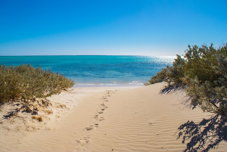 Journey across Australia to the remote Indian Ocean beaches of Cape Range National Park
