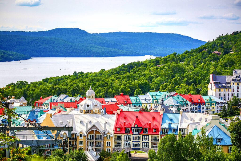 Board the gondola for a pretty panorama of Mont-Tremblant Ski Resort