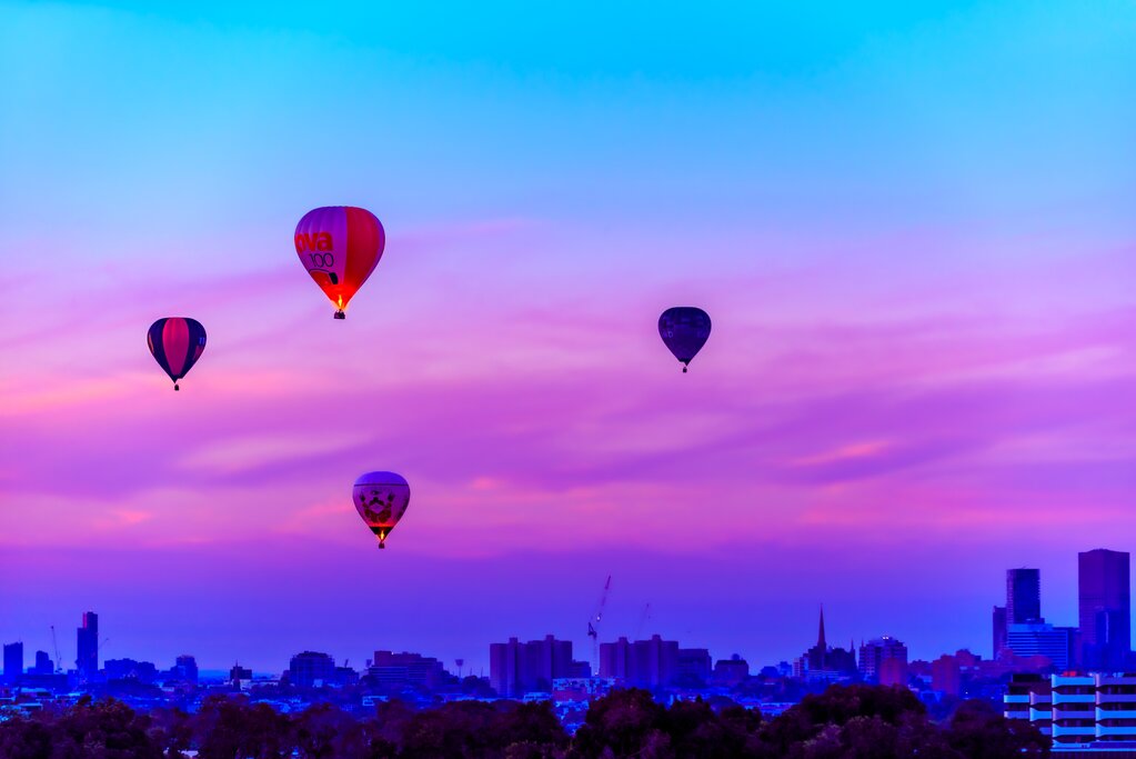 Ballooning over Melbourne