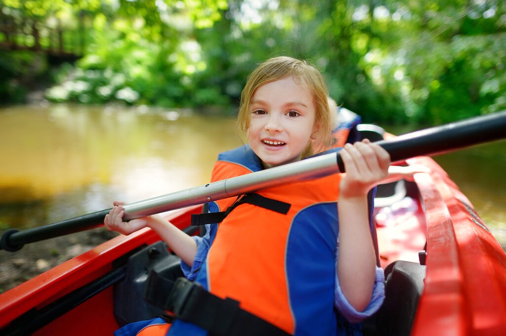 Kayaking on the river at Punta Uva