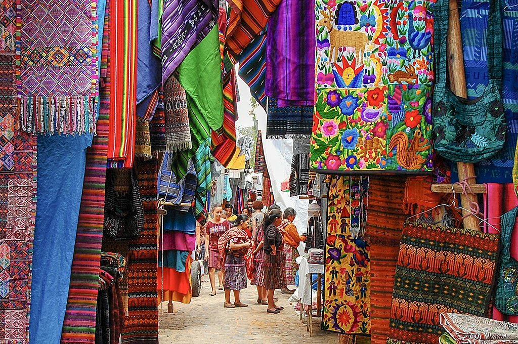 Colorful textiles