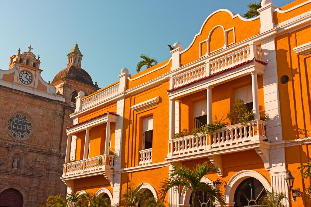 Your Colombian grand tour ends on the Caribbean coast, amid the historic walls and colorful architecture of Cartagena