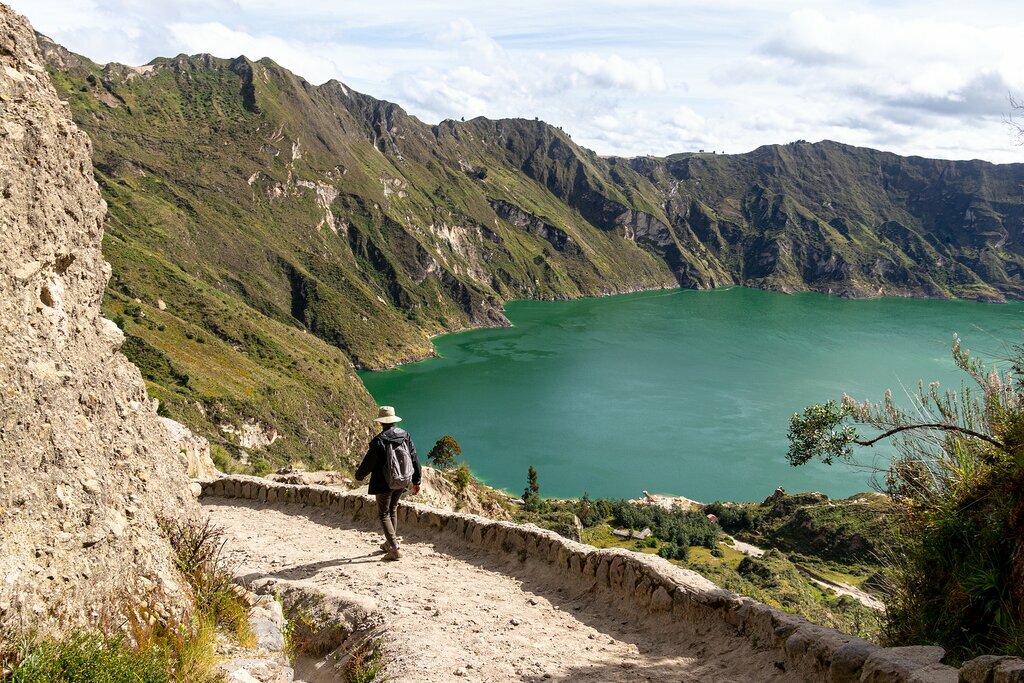 Lake Quilotoa in Cotopaxi National Park