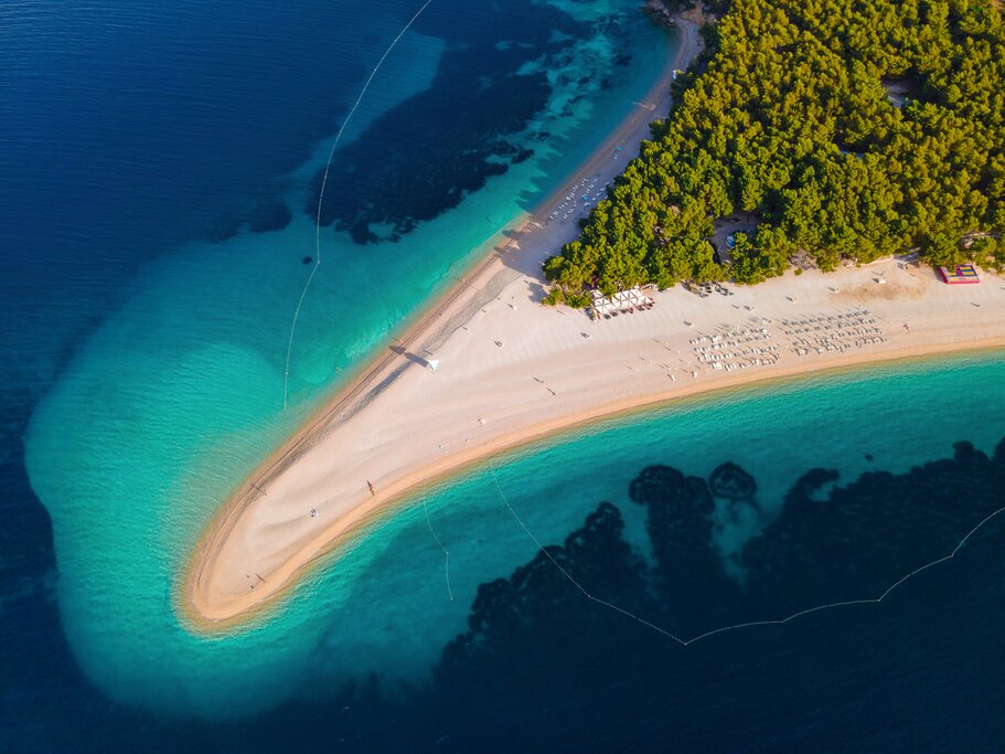 Zlatni rat beach on Brač