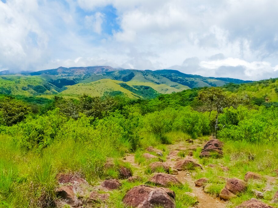 The verdant hills of Rincon de la Vieja National Park.