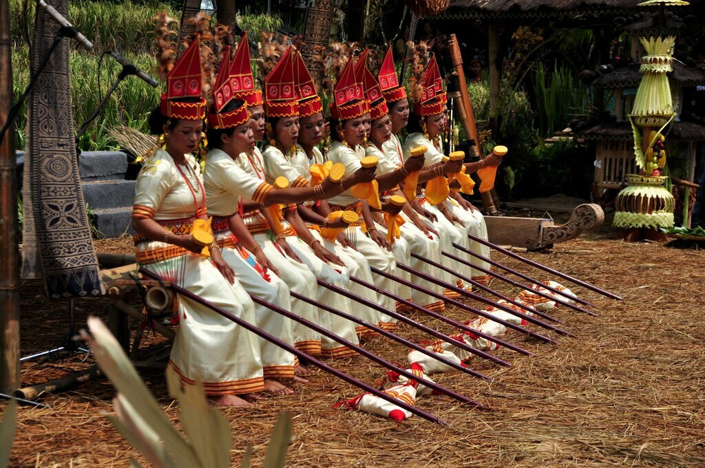 Cultural demonstration in Sulawesi