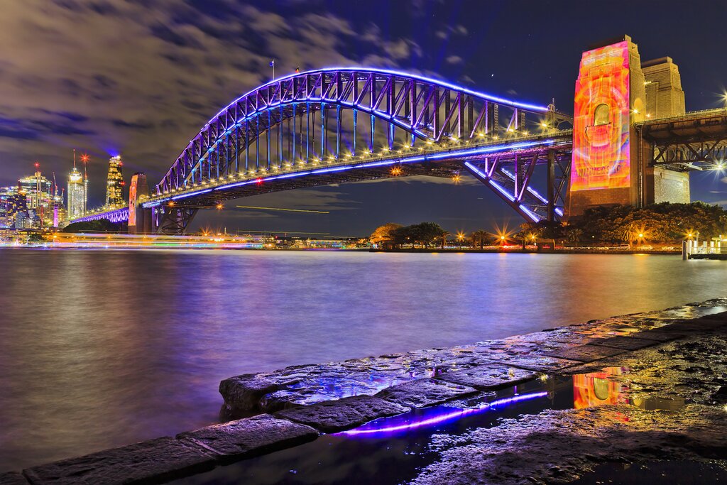Climb the Sydney Harbour Bridge at night for the ultimate romantic thrill