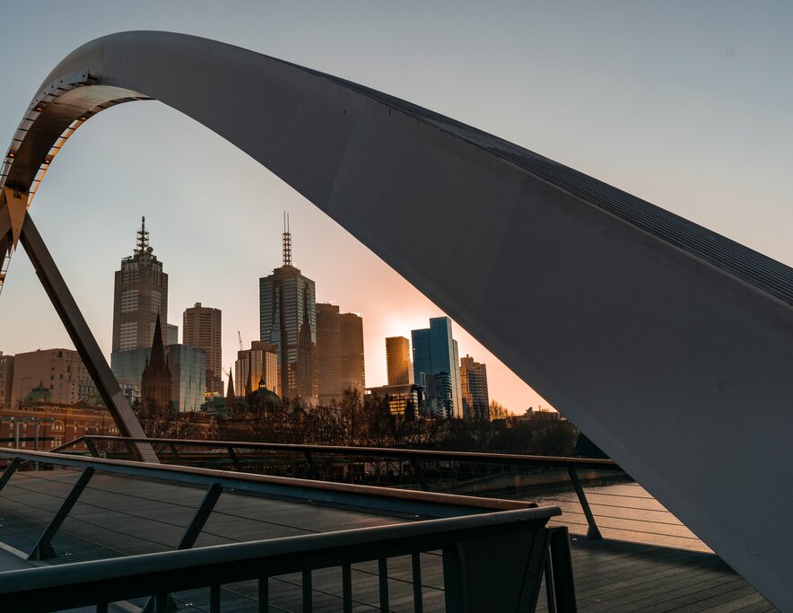 Sunset in Melbourne