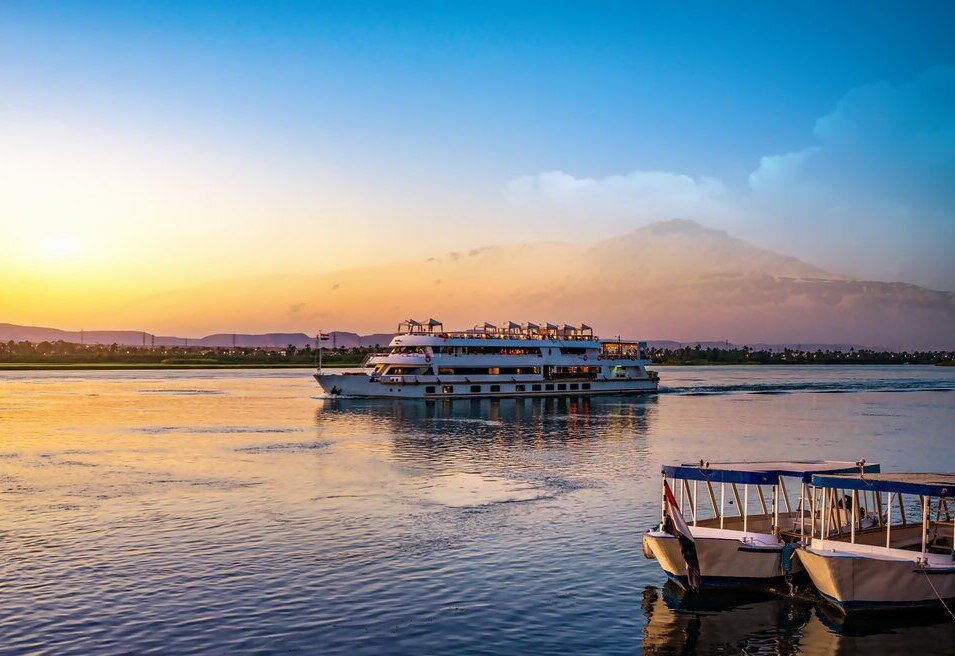 Spend four days cruising down the Nile River, passing ancient wonders en route