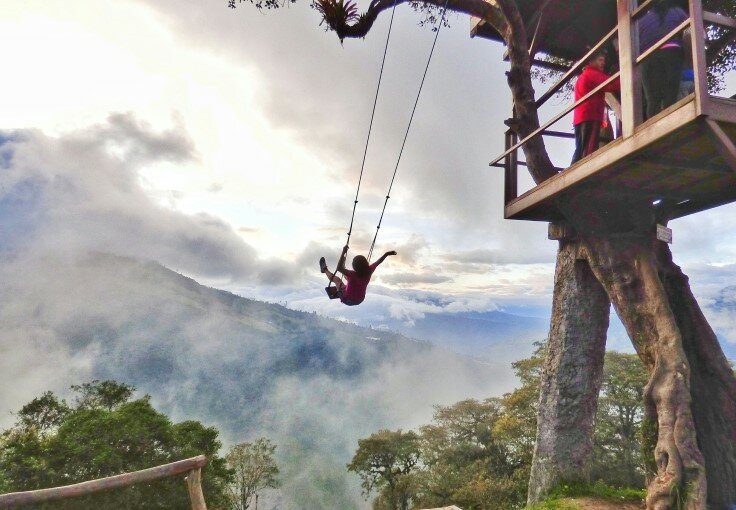 Visit the Swing at the End of the World & Free Day in Baños