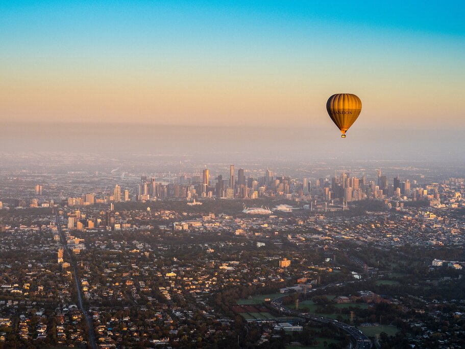 Ballooning over Melbourne
