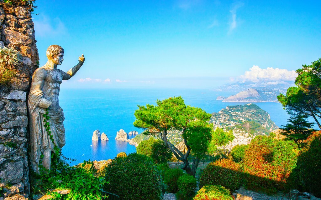 Climb to the Gardens of Augustus for Capri's most famous view