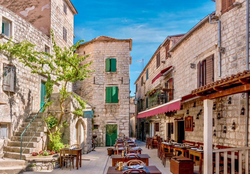 2400-year-old stone square in Stari Grad