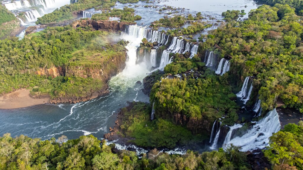Aerial view of Iguaçu Falls