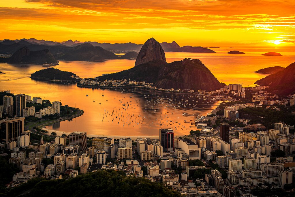 Savor long, glorious sunsets in Rio de Janeiro to end the trip
