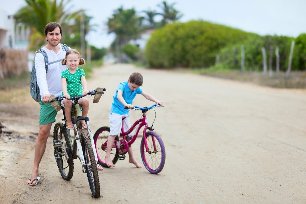 Take a bike ride around the island