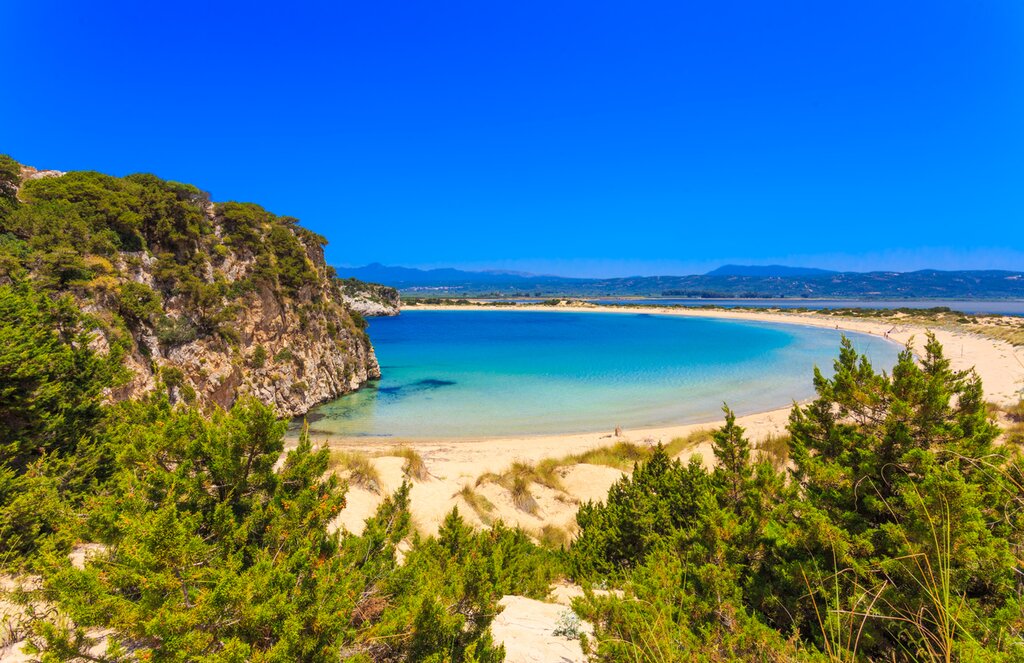 Beautiful lagoon of Voidokilia