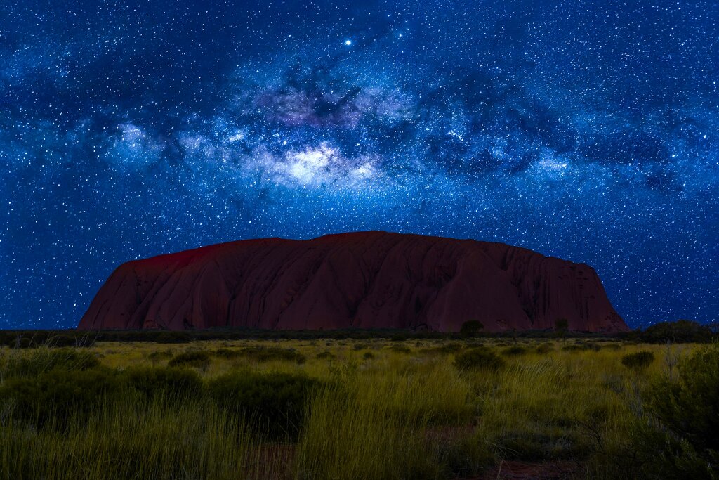Stargazing over Uluru