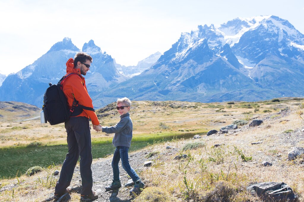 Explore Patagonia's famous Torres del Paine National Park at a family pace