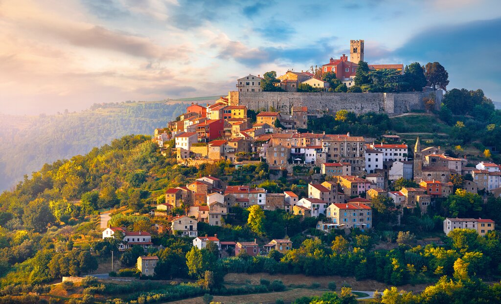 Croatia - Motovun - Istria's charming hilltop town of Motovun