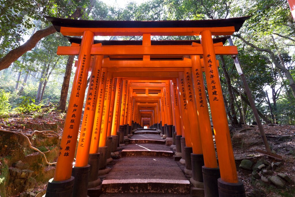 Kyoto, gates of Inari Shrine