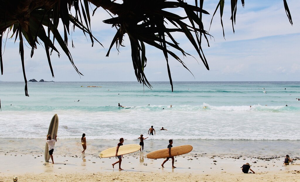 Byron Bay surfers